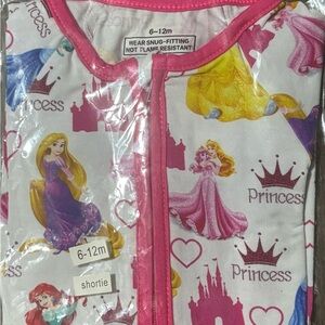 BAMBOO Princess Shorty - Pink and White